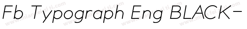 Fb Typograph Eng BLACK字体转换